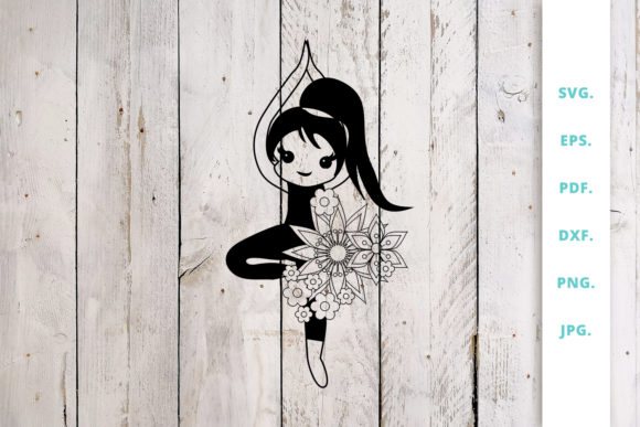 Floral Cute Yoga Girl Cut File 2: A Graphics and Crafts Review