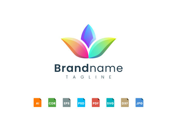 Floral Logo Template: A Fresh Graphic Design Asset for Logos and Graphics