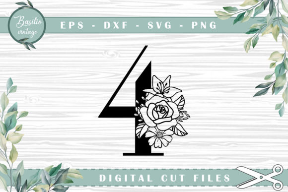 Floral Number 4 Cutting Files: A Brand Designer's Review of Graphics and Crafts