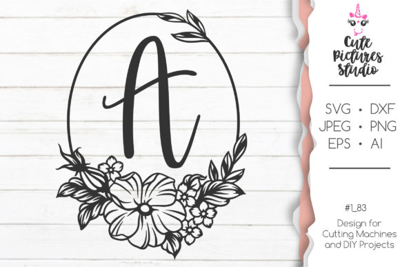 Floral Wedding Monogram Frame: Graphics & Crafts Review
