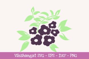 Flowers Purple Floral Graphics for Crafts & Design