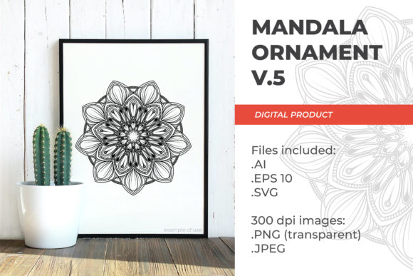 Mandala - Floral Vintage V.5: A Designer's Review of These Graphics and Patterns