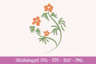Orange Flowers Floral: Graphics for Real Crafts