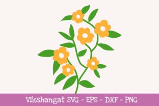 Yellow Flowers Floral Graphics for Crafts and Content